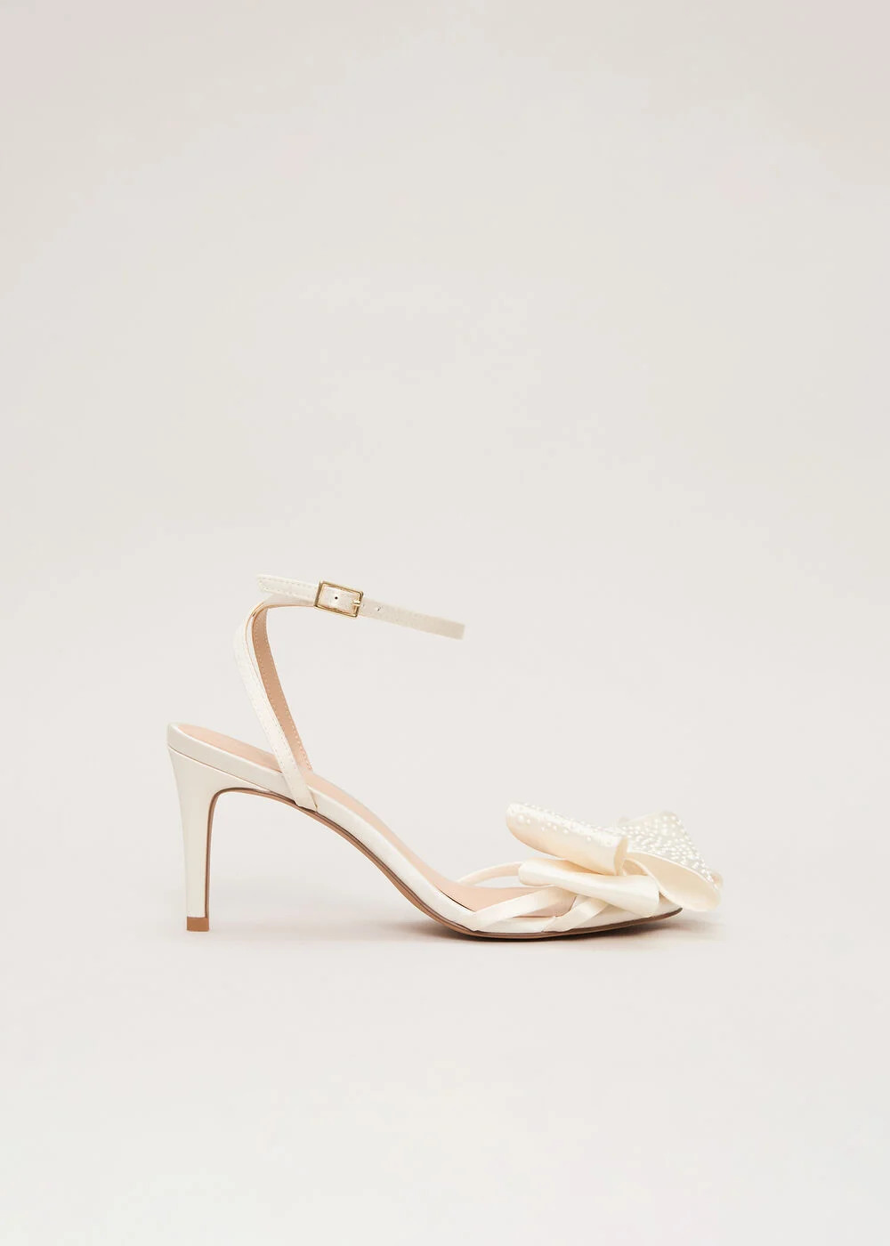 Large Pearl Bow Sandals | Phase Eight UK | | Phase Eight