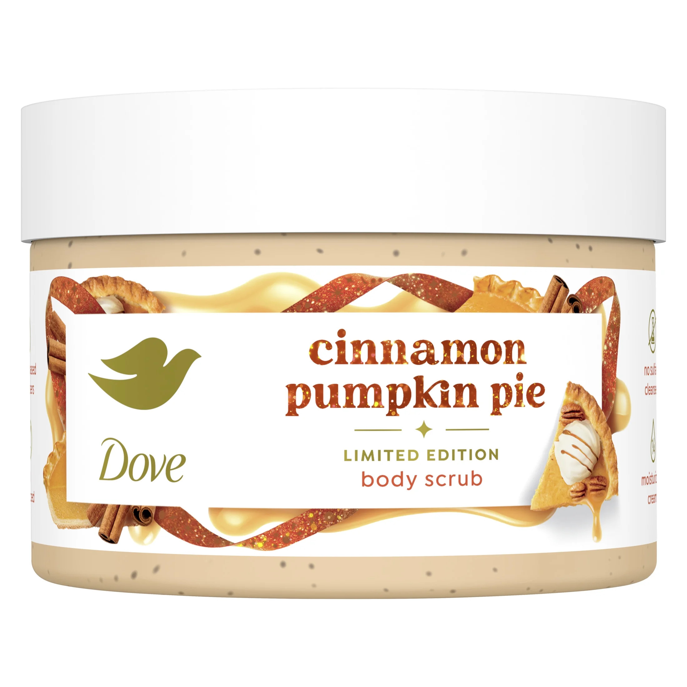 Dove Body Scrub Cinnamon Pumpkin Pie for Deep Nourishment Holiday Treats Limited Edition, 10.5 oz | Walmart (US)