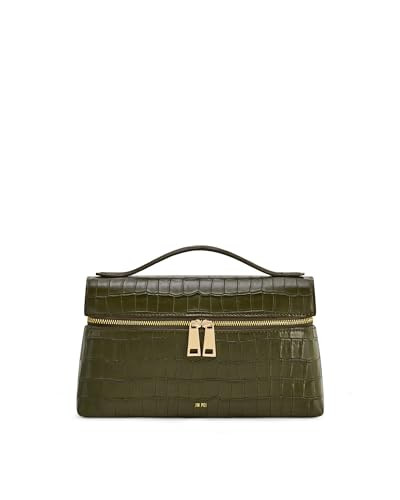 JW PEI Women's Thea Croc-Embossed Top Handle Bag - Olive Green | Amazon (US)
