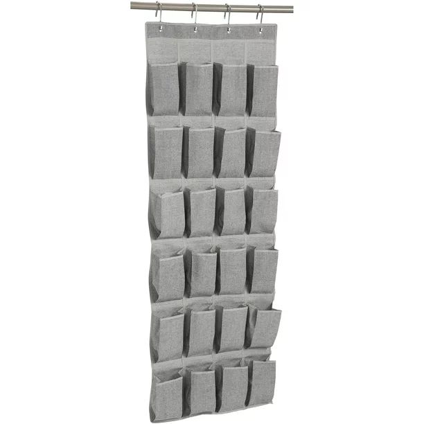 Better Homes & Gardens 24-Pocket Over the Door Closet Shoe Organizer - Walmart.com | Walmart (US)