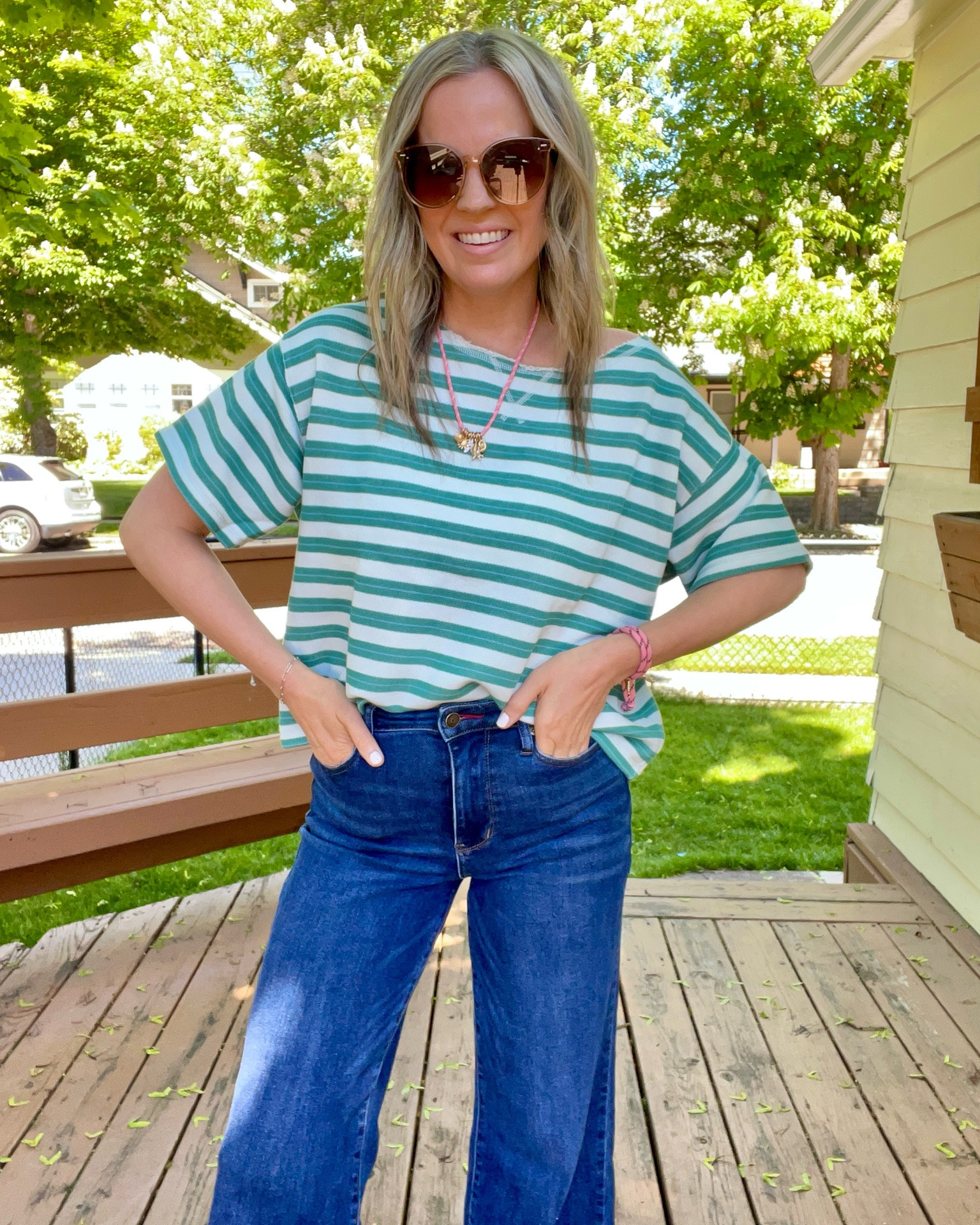 Loving the stripes lately!

#LTKootd