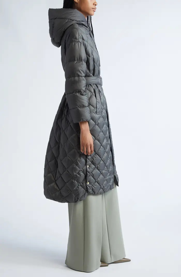 Max Mara The Cube Trepar Diamond Quilted Down Longline Coat | Nordstrom | Nordstrom