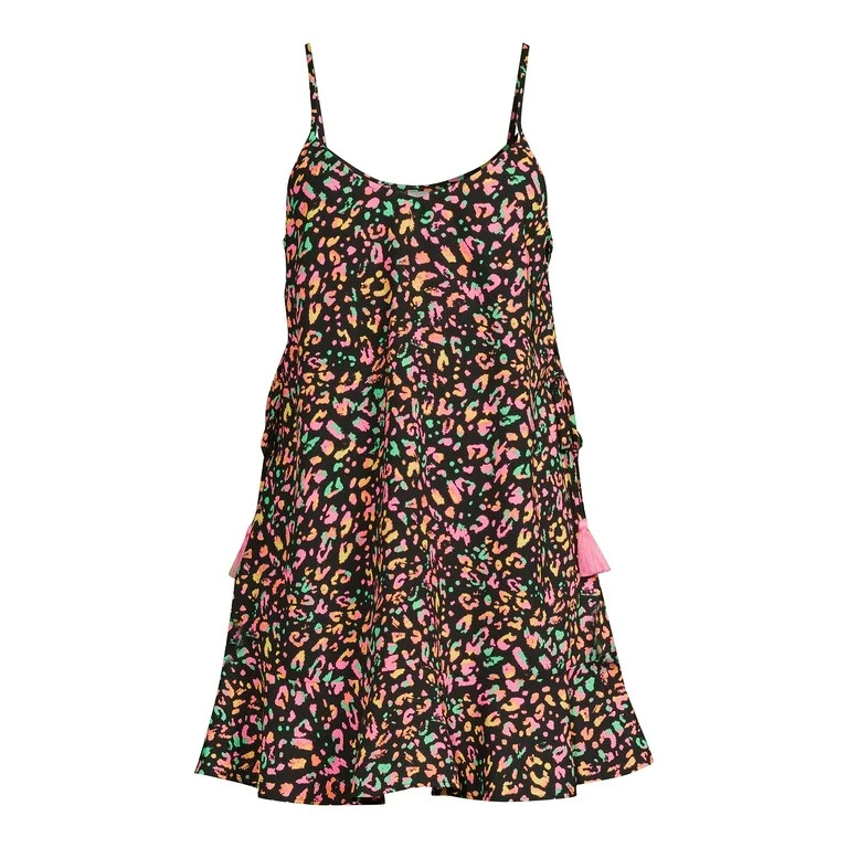 No Boundaries Juniors Lace Up Side Cover Up Dress - Walmart.com | Walmart (US)