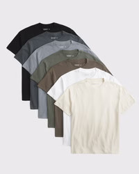 7-Pack Relaxed Essential Tees | Abercrombie &amp; Fitch (US)