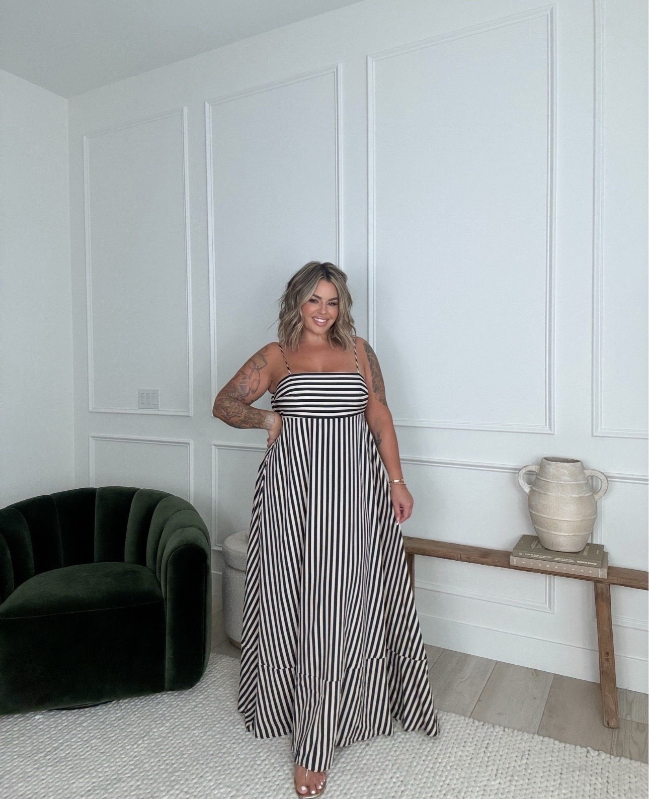 Size L 
#maxi #dress #midsize #vacation 