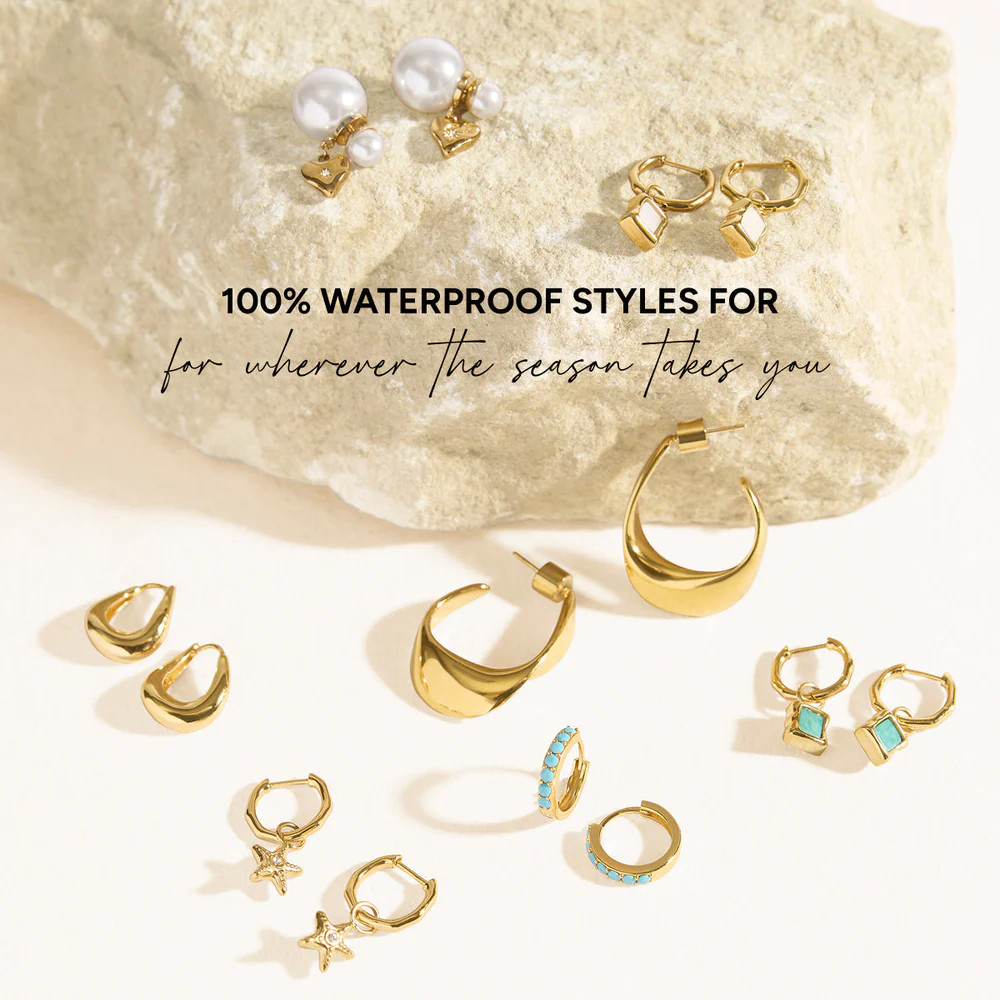 Mini Organic Hoops (Gold) | Abbott Lyon