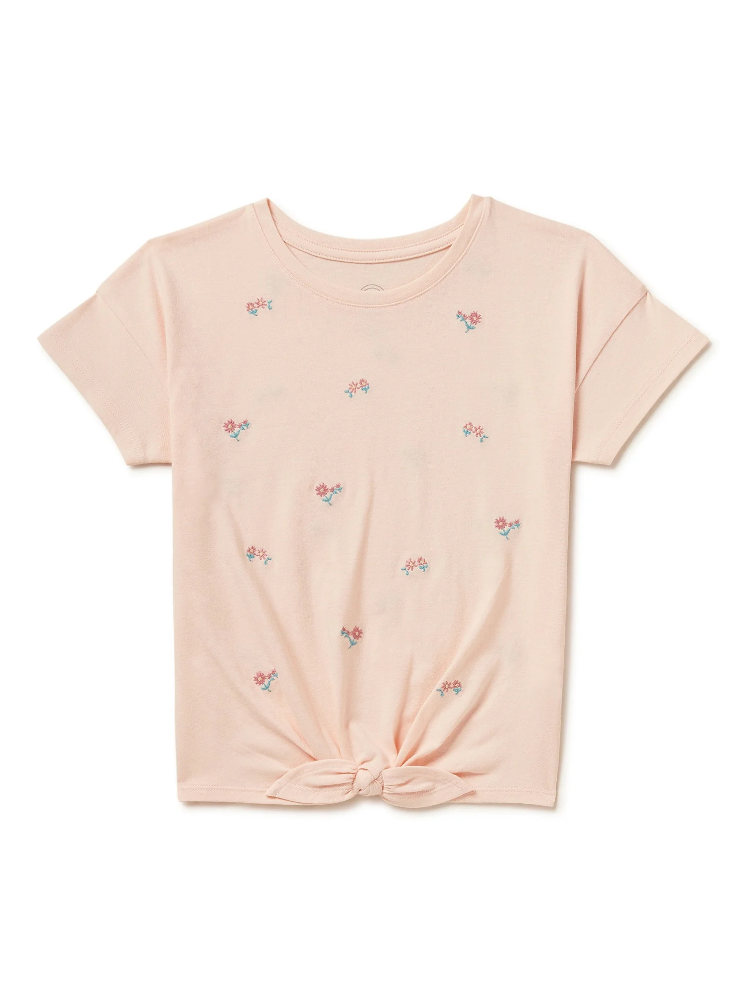 Wonder Nation Girls Short Sleeve Graphic Tee with Sequins, Sizes 4-18 & Plus | Walmart (US)