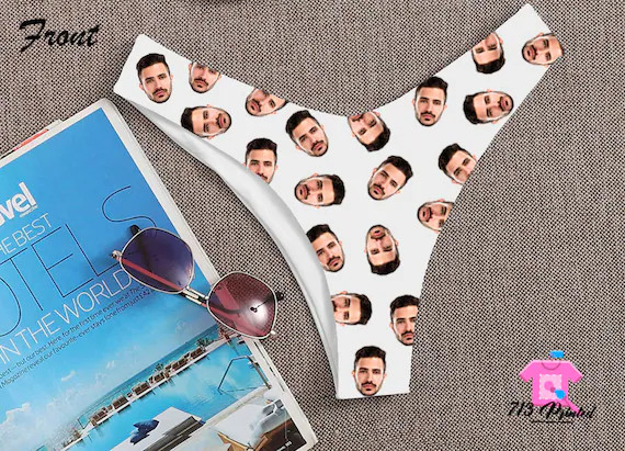 Photo  Custom Personalized Thong Panties   With Your Words Custom Printed Sexy Fun Funny Customiz... | Etsy (US)