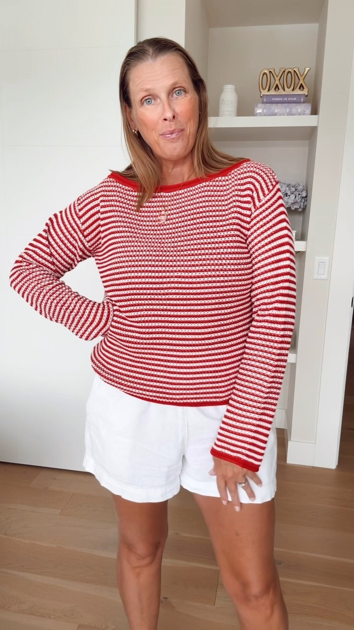 The perfect crochet sweater 

Love the red and white combo
Fits a bit oversized 
Wearing a M

Summer outfit, crochet sweater ,

#LTKsummer #LTKtravel #LTKstyletip