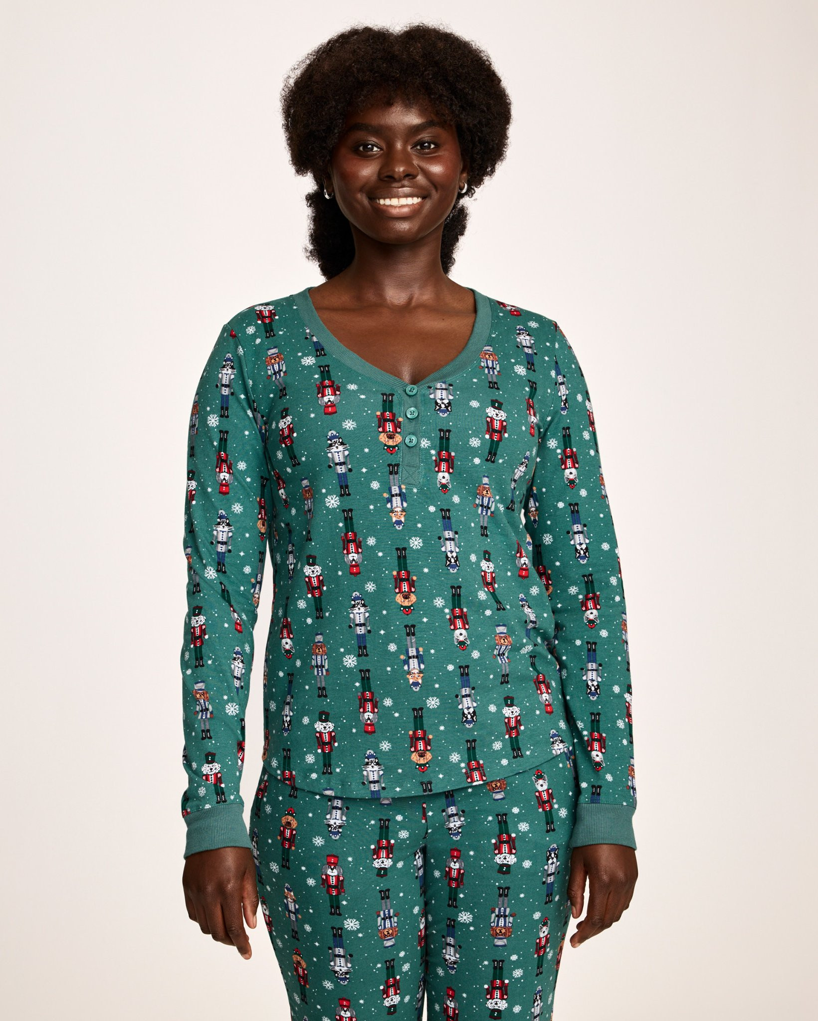 Women's Fam Jams Long Sleeve Henley | Jockey