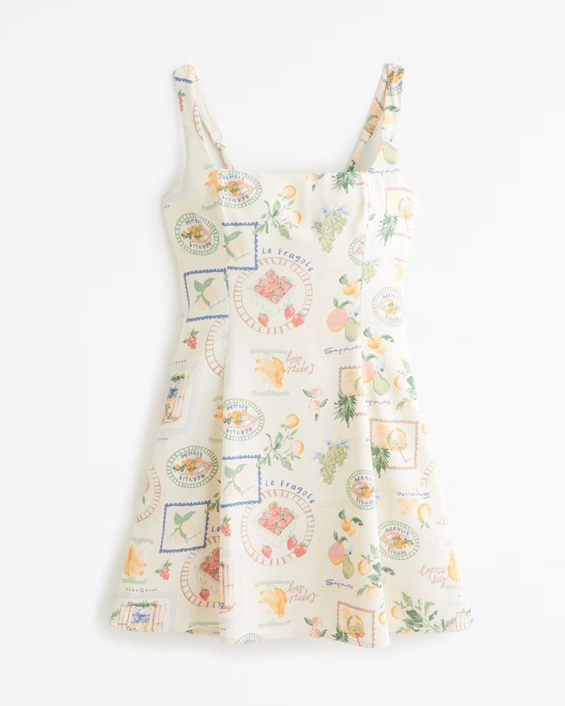 Squareneck Mini Dress | Abercrombie & Fitch (US)