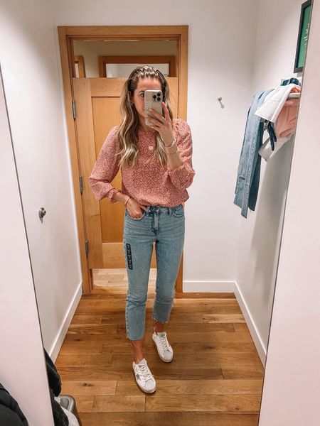 J.Crew factory new arrivals spring top and straight leg jeans 

#LTKSpringSale