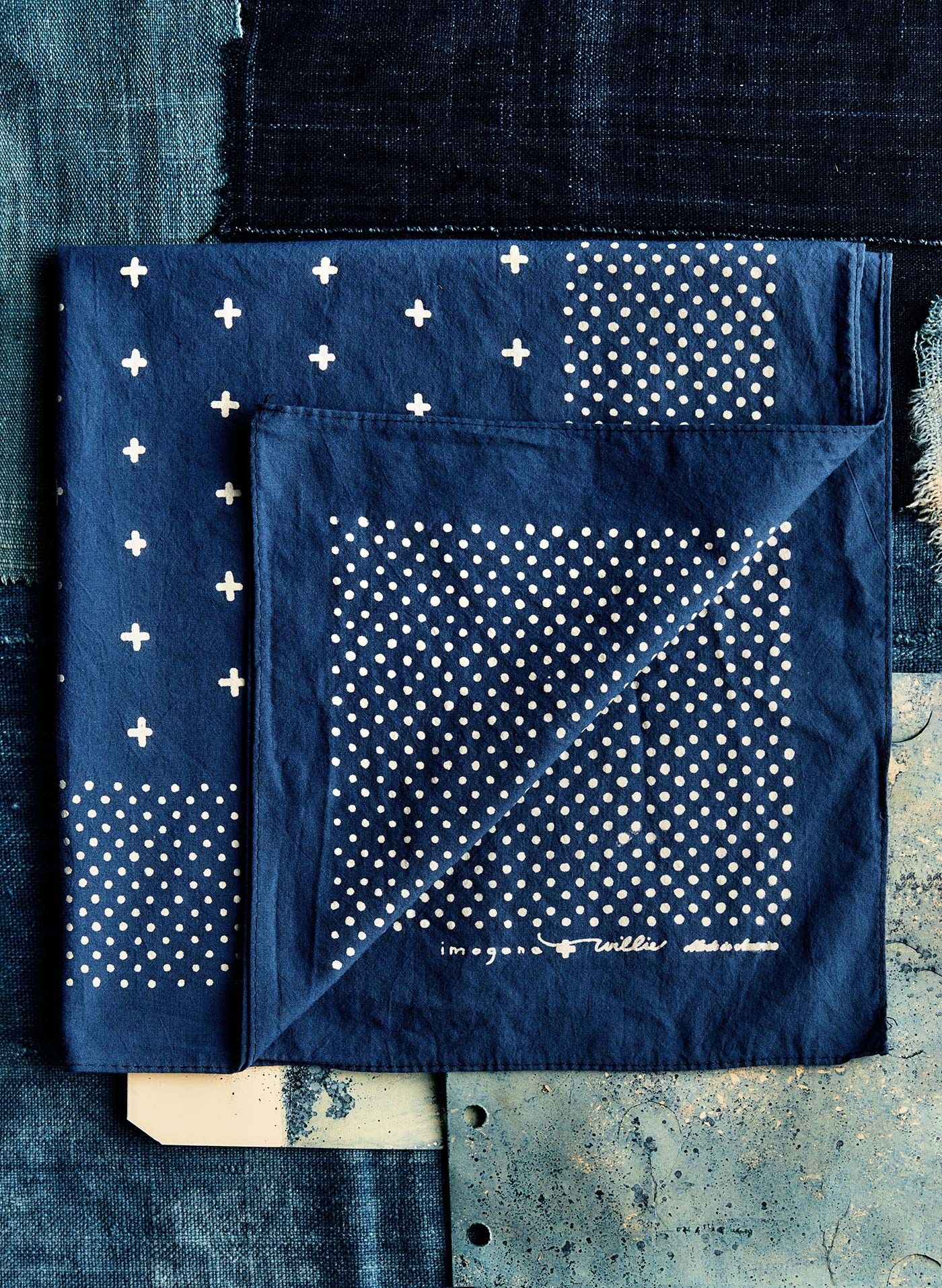 i+w vintage blue bandana | imogene + willie