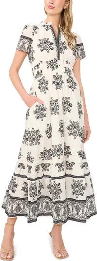 CeCe Print Tiered Maxi Dress | Nordstrom | Nordstrom