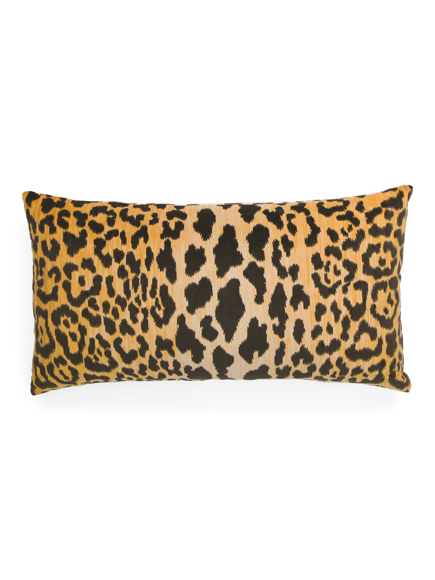 Made In Usa 14x24 Jamil Leopard Print Velvet Luxe Lumbar Pillow | TJ Maxx