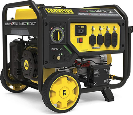 Click for more info about Champion Power Equipment 100891 9375/7500-Watt Dual Fuel Portable Generator, Electric Start