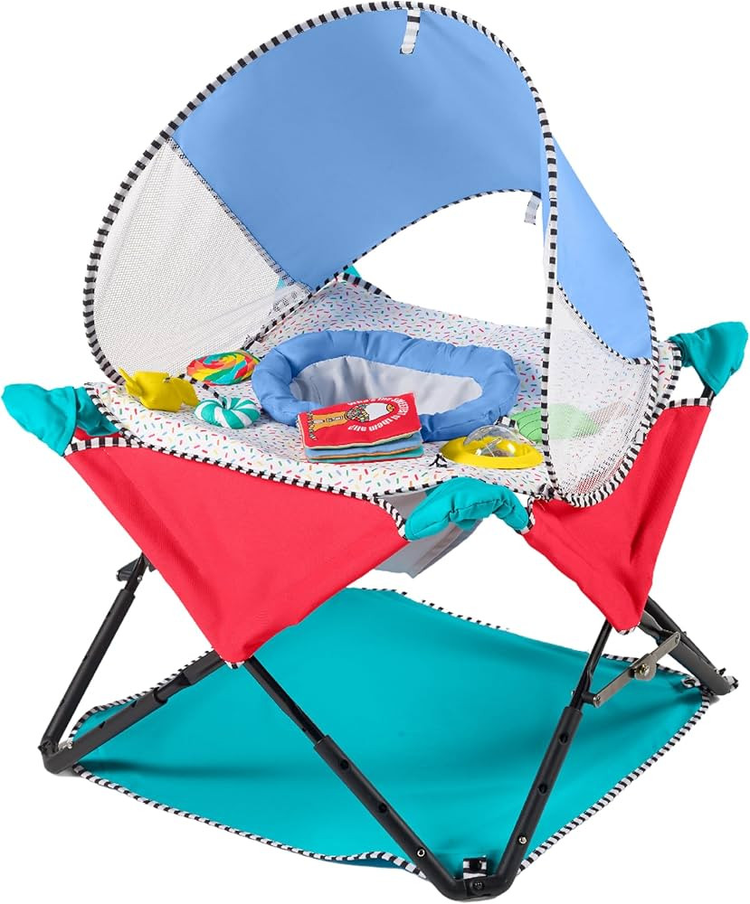 Bright Starts, Pop 'N Jump Portable Baby Activity Center, Indoor Outdoor Use, Lightweight, Carryi... | Amazon (US)