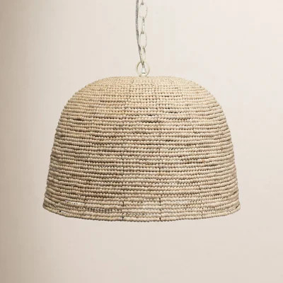 Pacifica Wood Bead Round Pendant | Wayfair North America