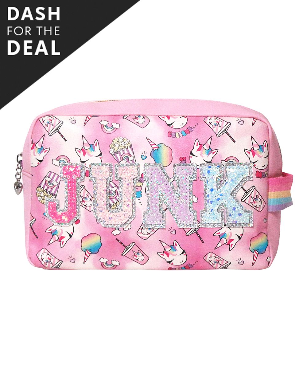 OMG Accessories Girls' Makeup Bags COTTON - Cotton Candy 'Junk' Miss Gwen Cosmetic Bag | Zulily