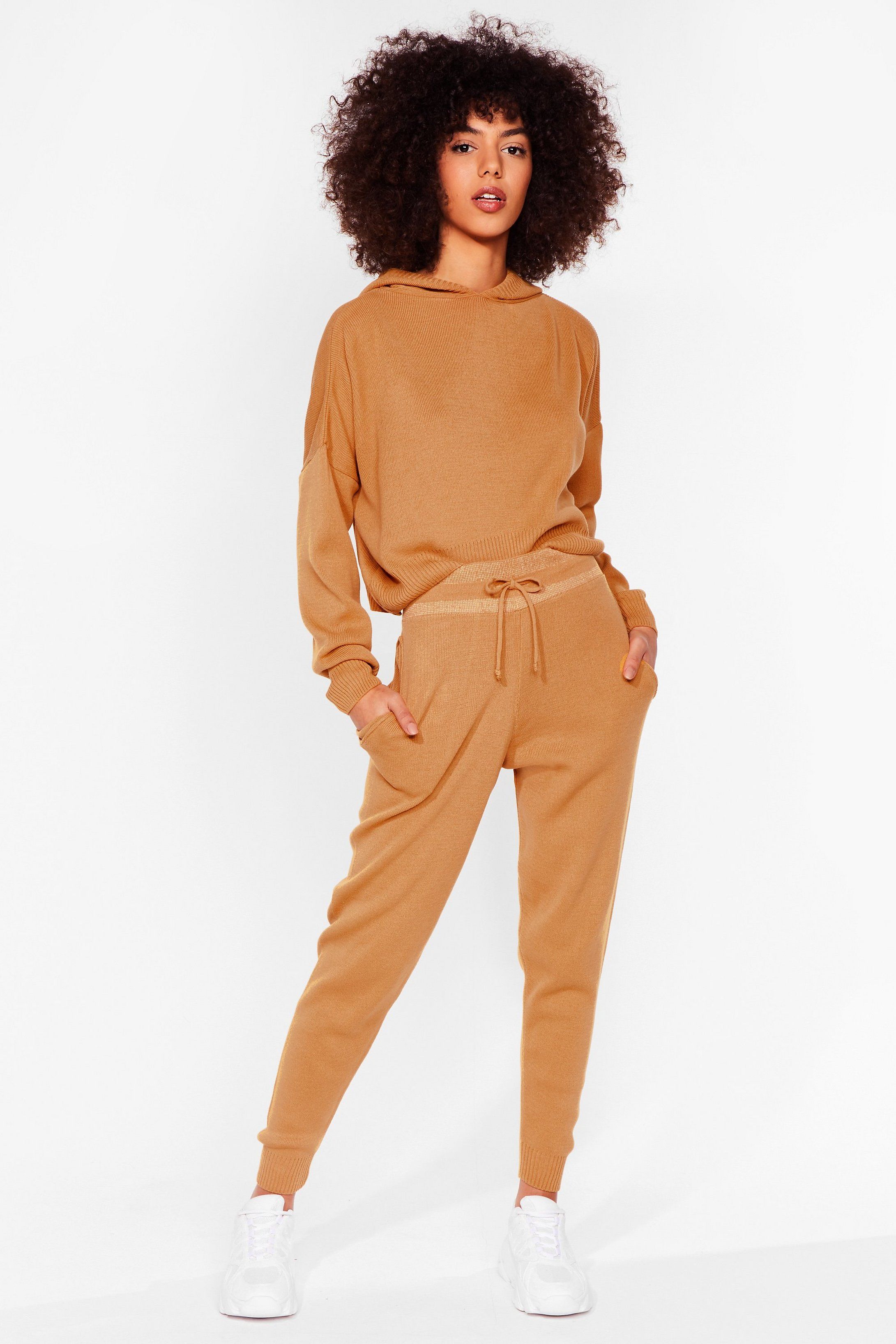 Morning Meeting Knitted Joggers Lounge Set | NastyGal (US & CA)