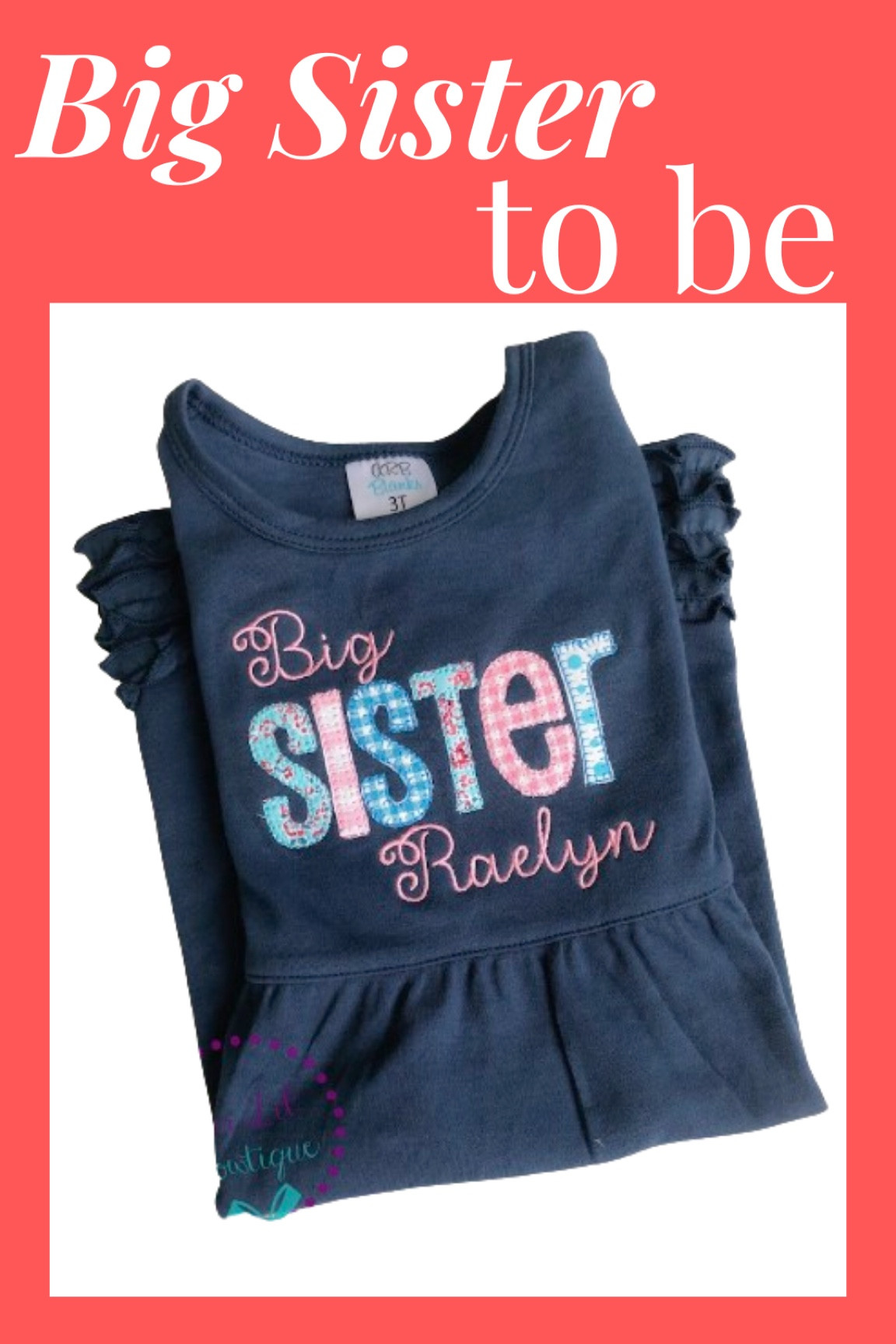 Cute embroidery and appliqué big sister dress! With personalization available to make it even more special! 

#LTKbaby #LTKkids #LTKbump