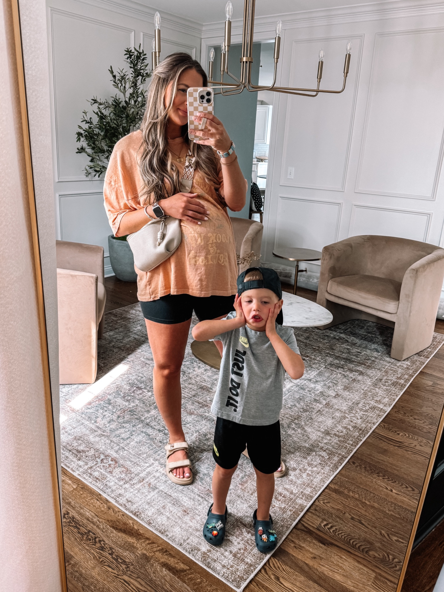 38 week bumpfriendly outfit! My oversized graphic tee is on sale for the Nordstrom anniversary sale! My maternity biker shorts are Amazon and have been a go to this pregnancy! 

Tee size up one 
Shorts tts 



#LTKBump #LTKxNSale #LTKStyleTip