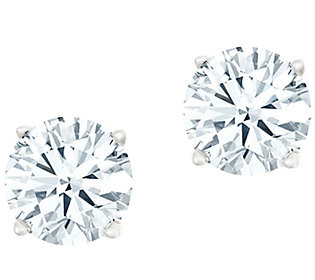 Round Diamond Stud Earring, 14K Gold 1/3 cttw,by Affinity | QVC