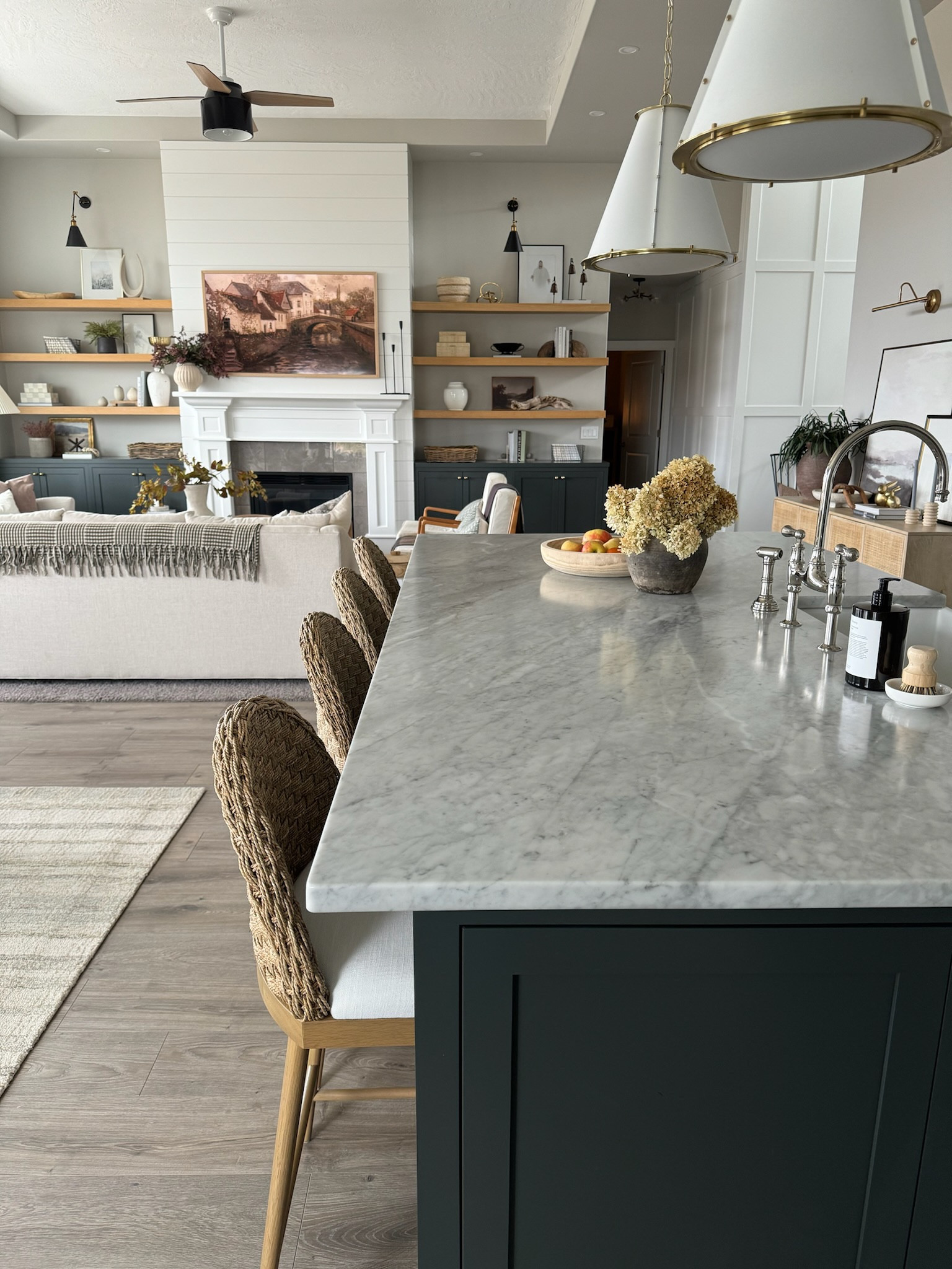 This is one of my favorite views in our home. I love being able to see everything, and where our family spends the majority of our time. Linked all that I could below! 

#LTKHome #LTKStyleTip