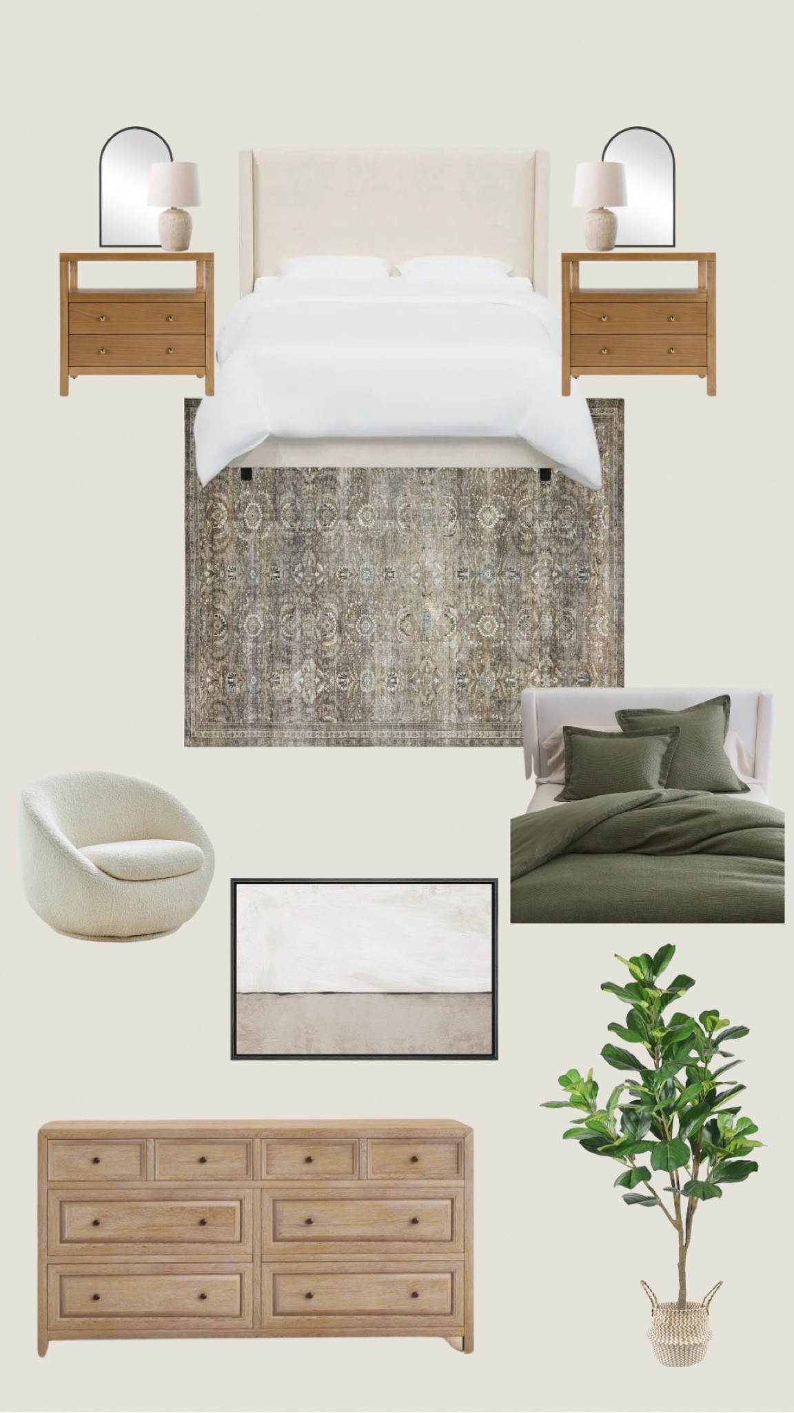 Bedroom ideas 🥰✨

#bedroom #bedding #headboard #nightstand #plants #art #neutralhome

#LTKhome #LTKfindsunder50 #LTKfindsunder100