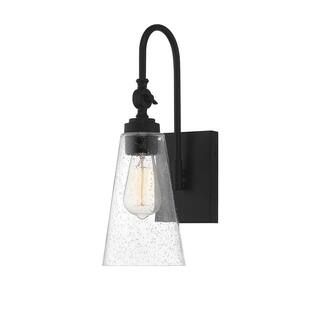 Filament Design 1-Light Matte Black Sconce ECT-SH617517 | The Home Depot