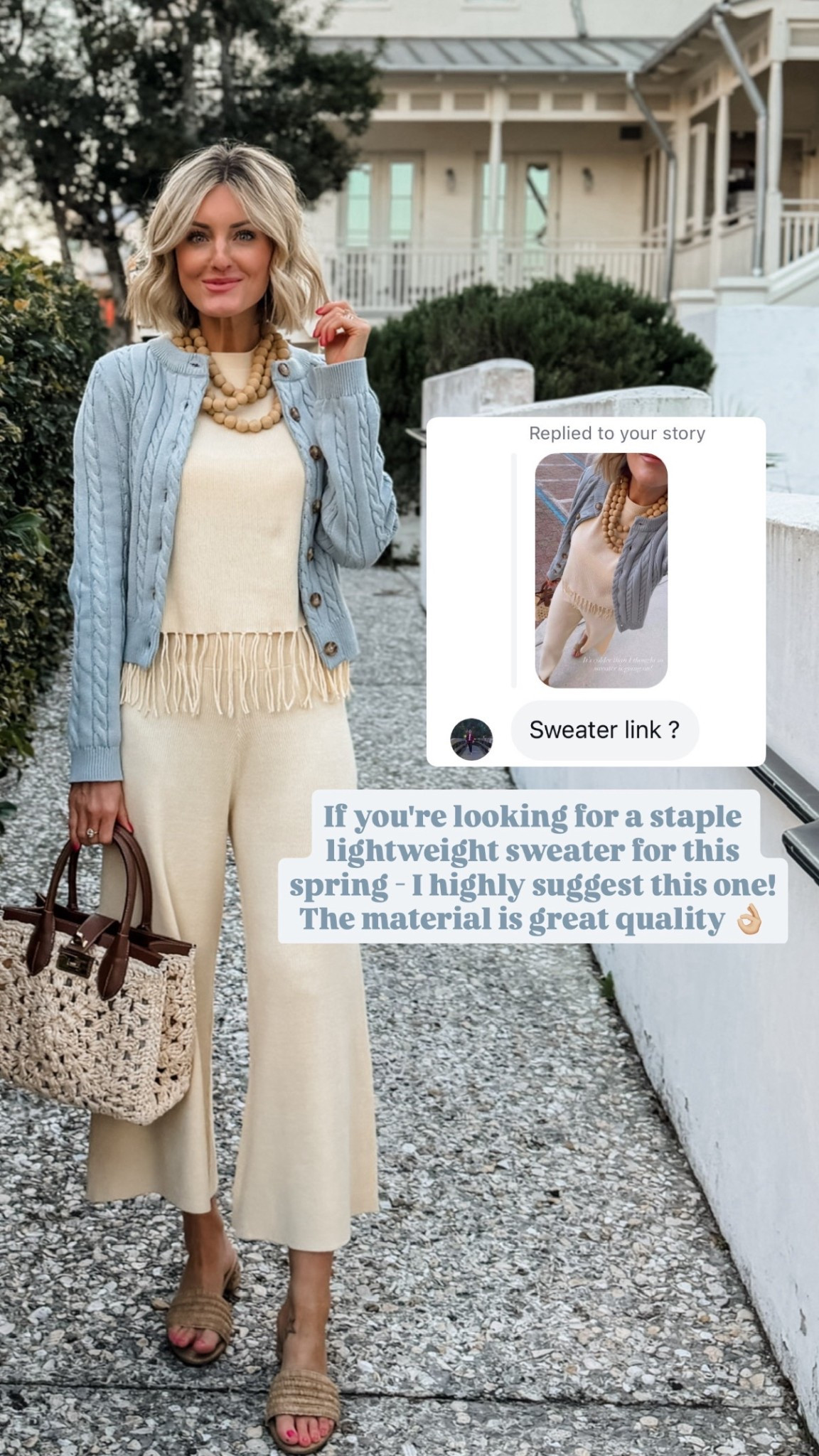 How cute is this cable knit cardigan?! I love the color! Wearing S. 

Loverly Grey, Splendid, Ann Taylor, cable knit cardigan, spring fashion, spring outfit ideas 

#LTKootd #LTKSeasonal #LTKTravel