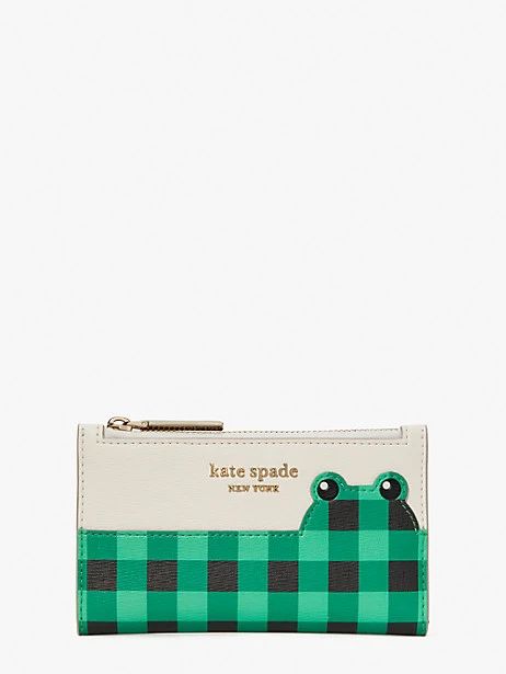 hoppkins frog small slim bifold wallet | Kate Spade (US)