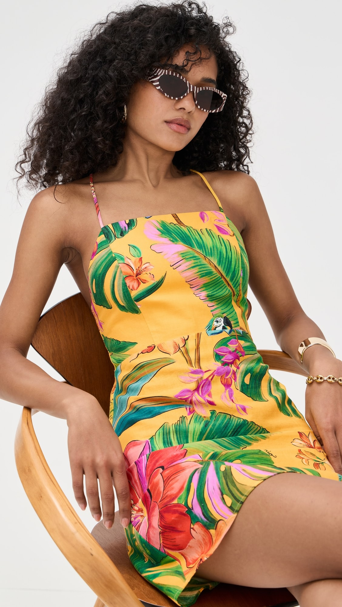 Birds Singing Yellow Mini Dress | Shopbop