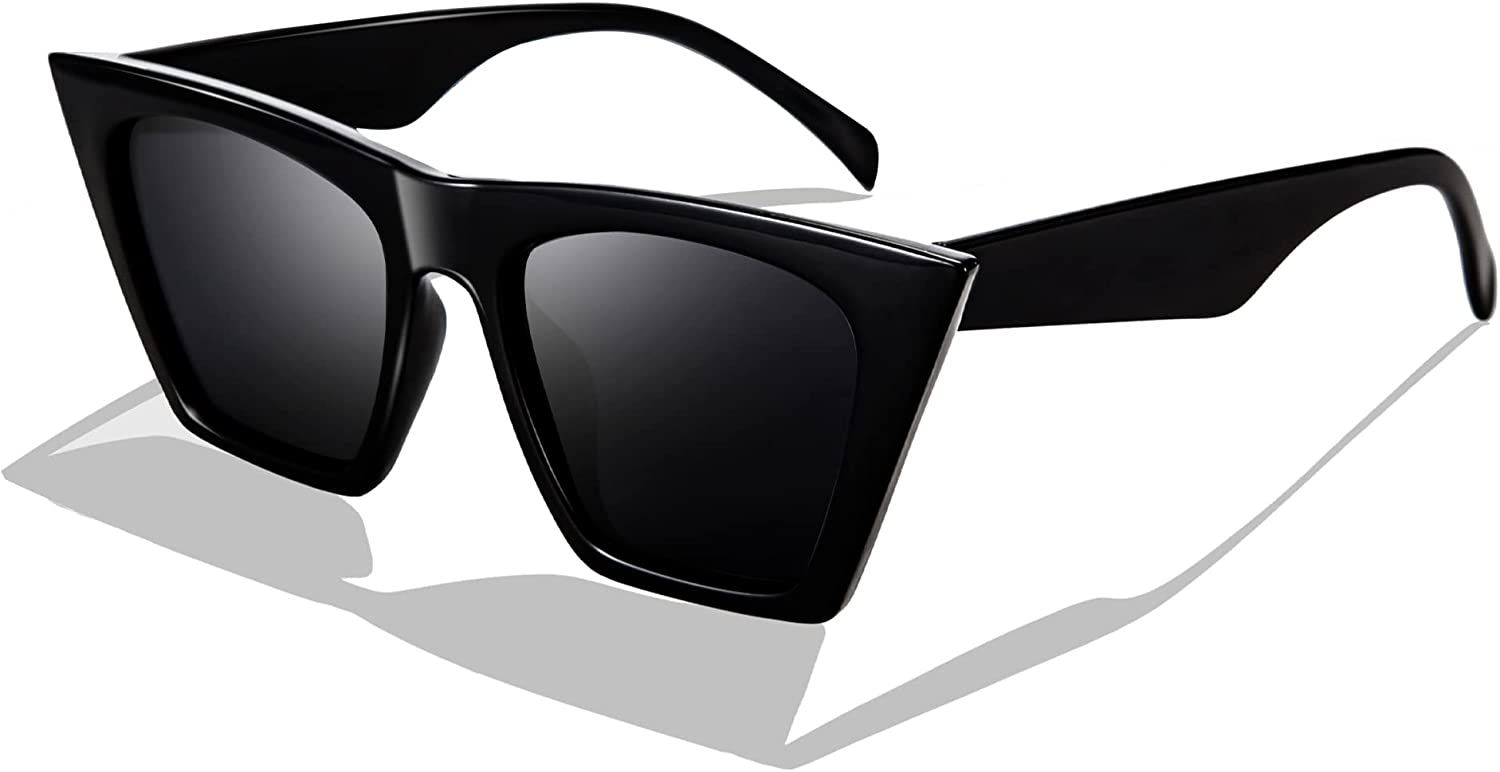 FEISEDY Sunglasses Womens, Vintage Square Cat Eye Sunglasses, UV400 Protection B2473 | Amazon (US)