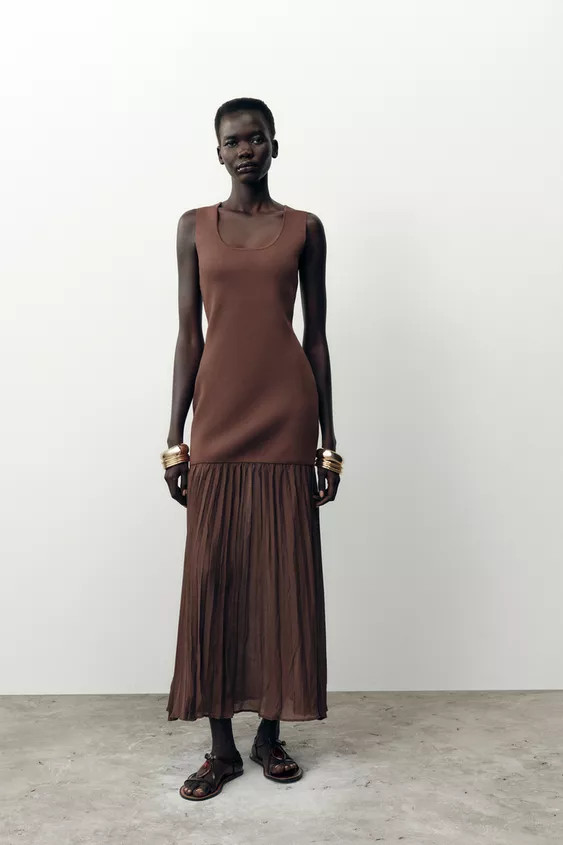 COMBINATION KNIT DRESS | Zara US