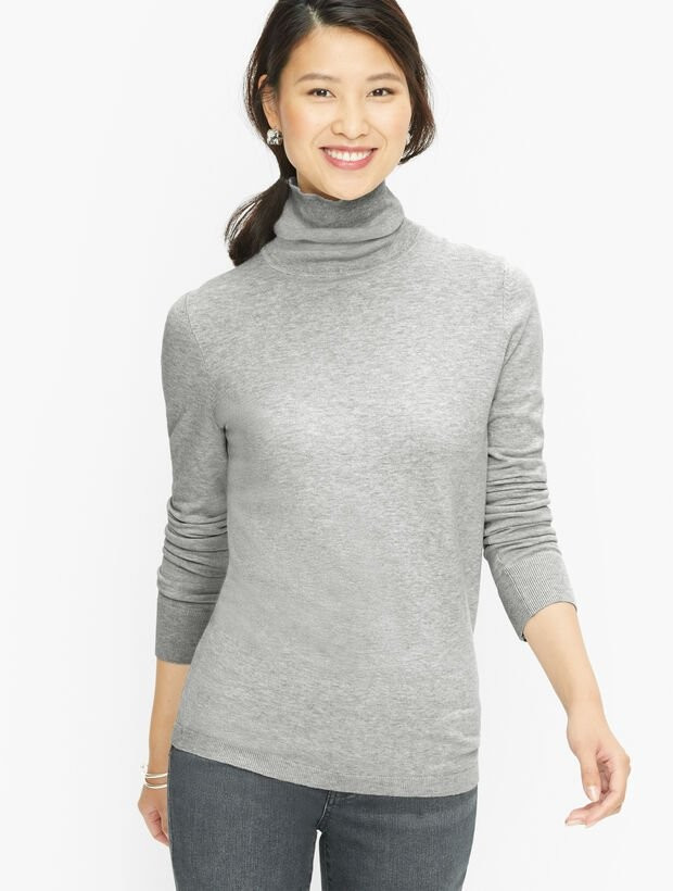 Cotton Blend Turtleneck | Talbots