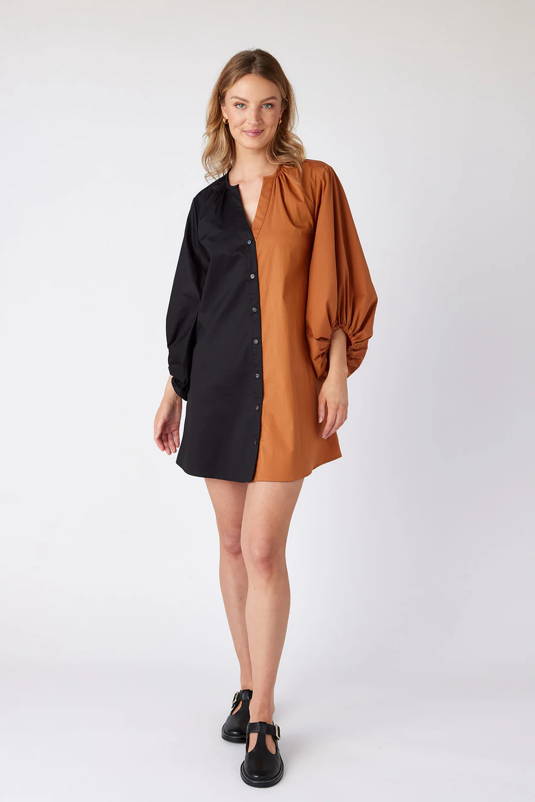 Liv Dress in Panther Black/Inca Gold | CROSBY by Mollie Burch | CROSBY by Mollie Burch