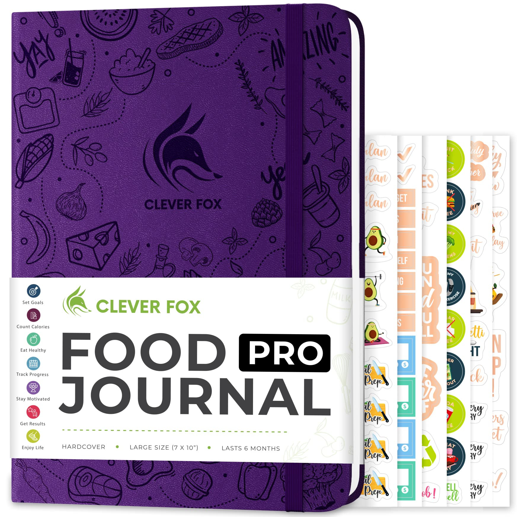 Clever Fox Food Journal Pro – Diet & Wellness Planner for Women & Men – Weight Loss Diary with Calor | Amazon (US)