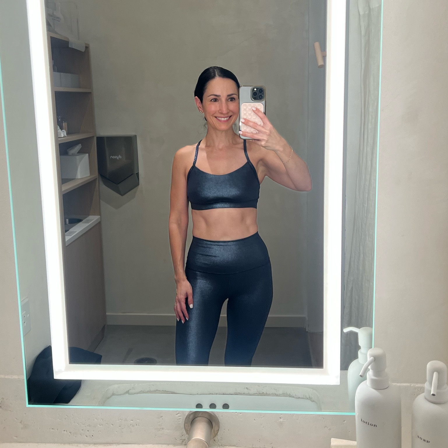 This Navy sparkle Lululemon set is a new fave✨wore for yoga sculpt today! 

#LTKFitness #LTKHoliday #LTKOver40