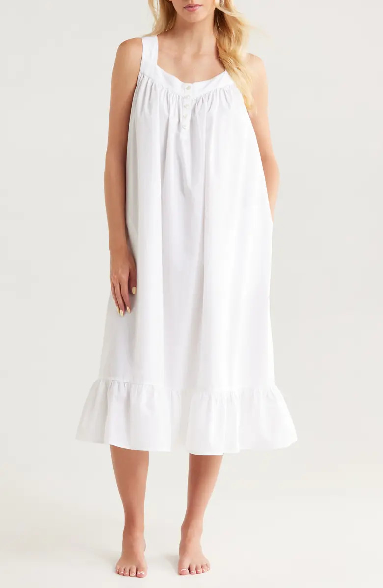 Cotton Shirting Nightgown | Nordstrom