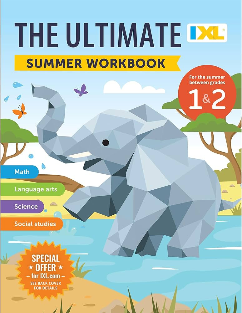 IXL Ultimate Summer 1st to 2nd Grade Workbook, Math, Reading Comprehension, Language Arts, Geogra... | Amazon (US)