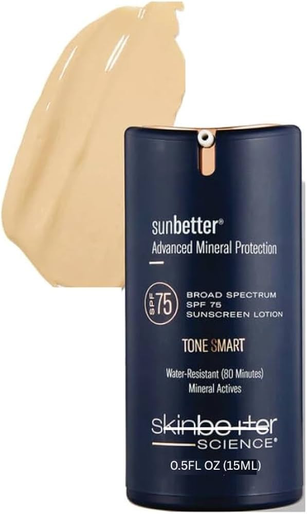 Skin-Better Sunbetter Tone Smart SPF 75 Sunscreen – Broad Spectrum Protection with Tone-Adaptin... | Amazon (US)