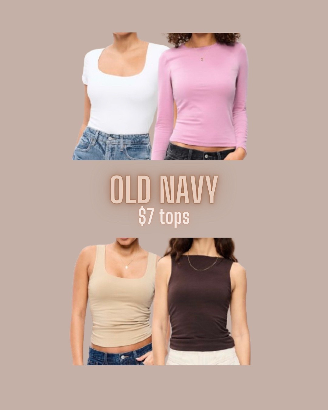 Today only. Great prices almost 70% off for great basics! 

Old navy
Tank top
Basic tank
Layering tank

#LTKSaleAlert