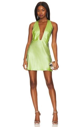 Natalie Rolt Angelica Mini Dress in Lime from Revolve.com | Revolve Clothing (Global)