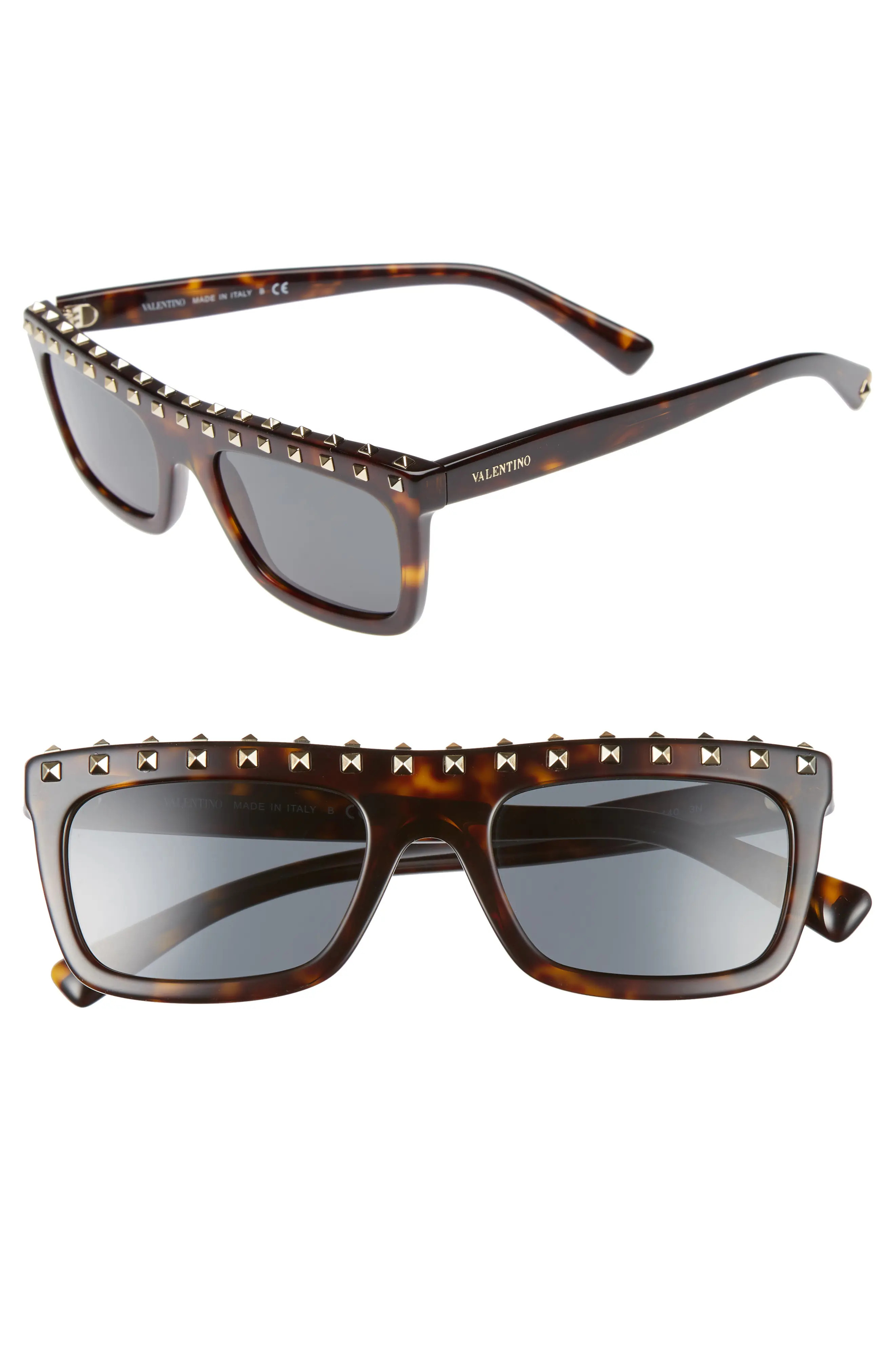 Rockstud 51mm Rectangular Sunglasses | Nordstrom