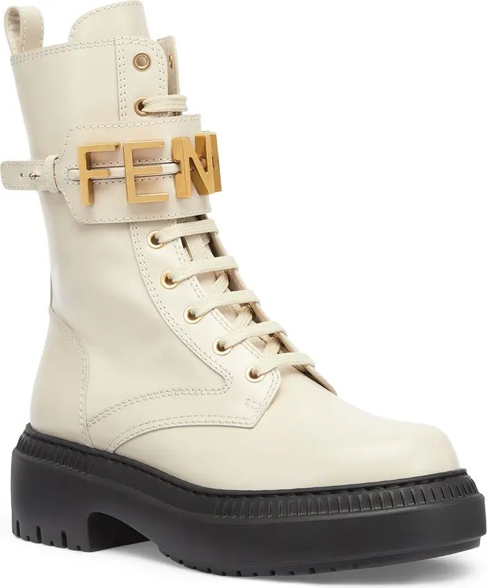 Fendi graphy Combat Boot | Nordstrom | Nordstrom