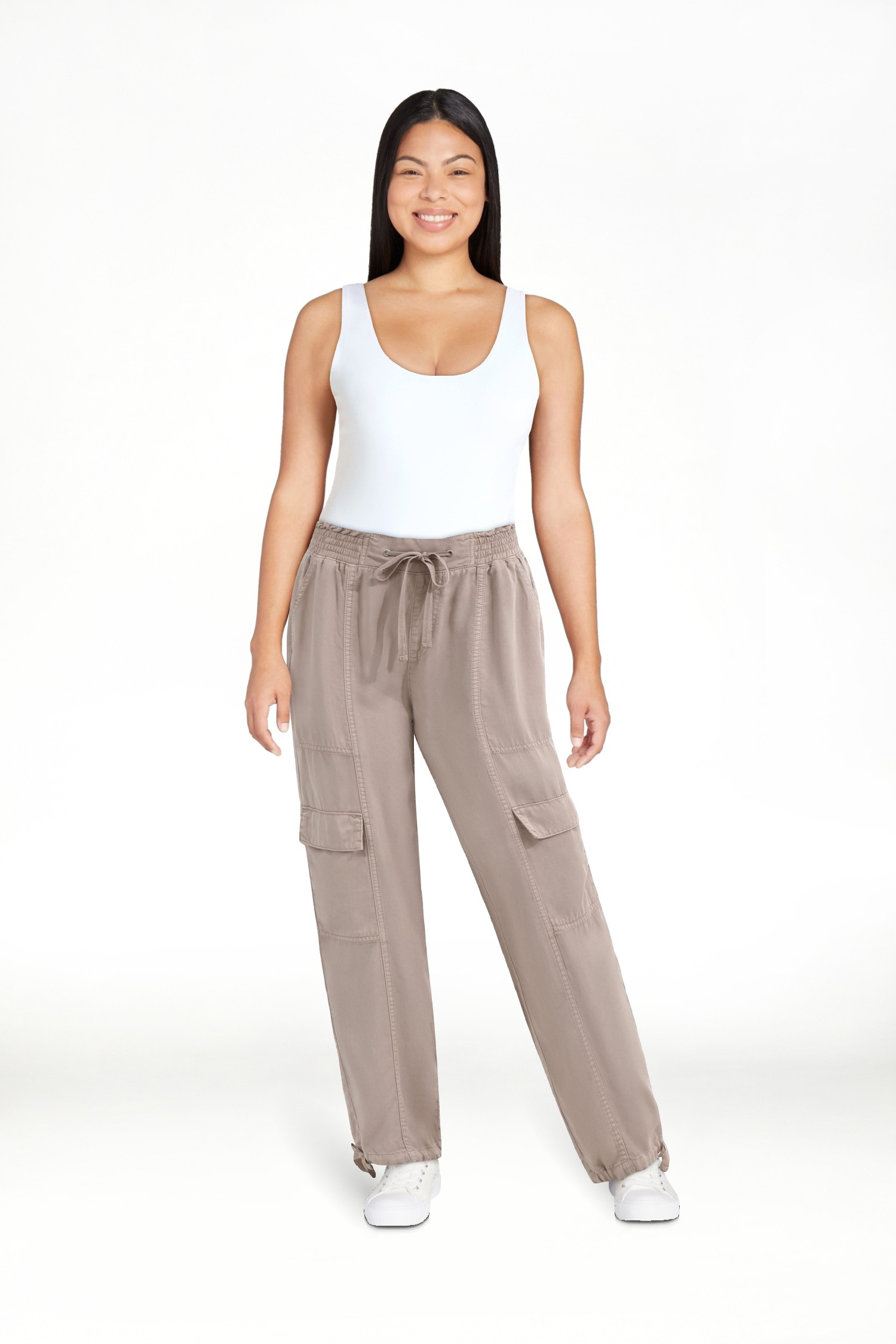 Time and Tru Women's High Rise Jogger Pants, 28" Inseam, Sizes XS-XXXL | Walmart (US)