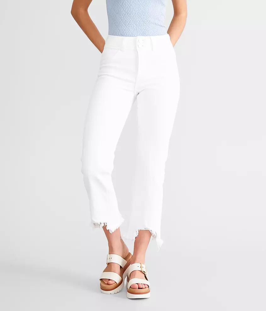 Signature High Rise Cropped Straight Stretch Jean | Buckle