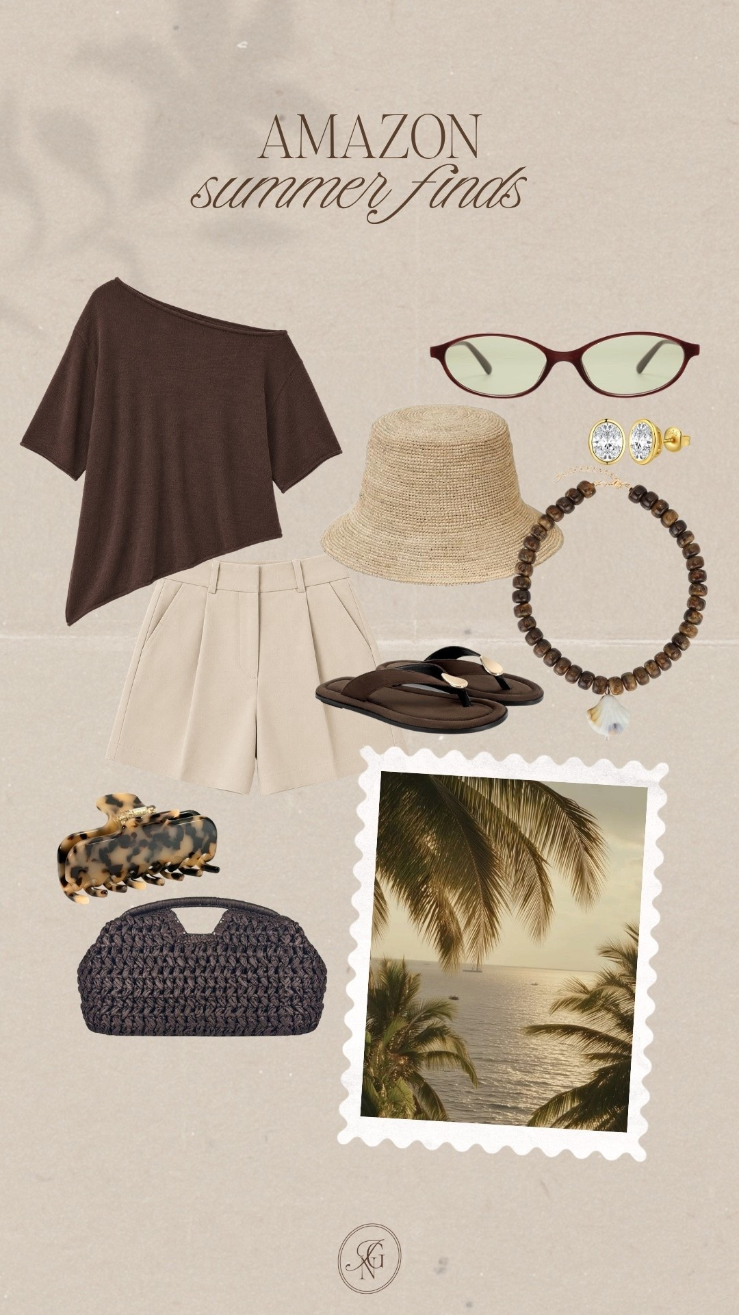 Amazon summer finds I’m loving 🤎

#amazon #amazonfinds #amazonfashion #summerootd #summer #shorts #necklace #sandals #buckethat #clawclip #strawbag #sunglasses

#LTKSeasonal #LTKootd #LTKTravel