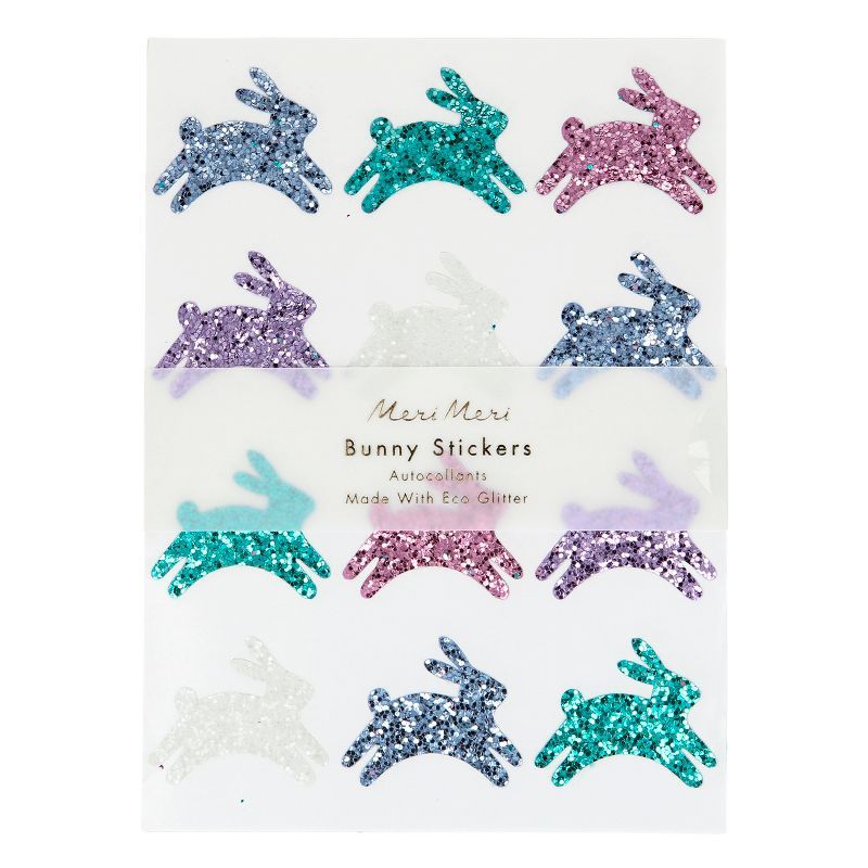 Meri Meri Glitter Bunny Stickers (Pack of 8) | Target